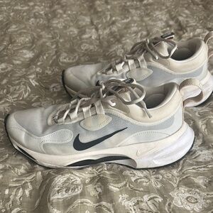 Nike Cream and White Athletic Shoes